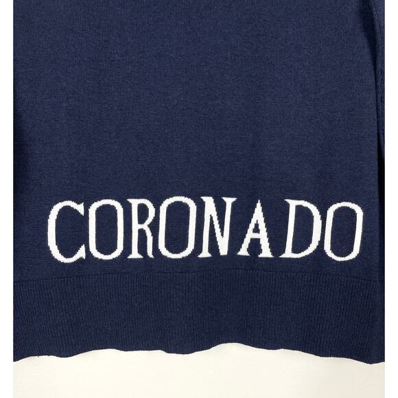 Alashan Cashmere Hotel Del Coronado Sweater Blue Medium Luxury Beach Resort - Picture 7 of 9